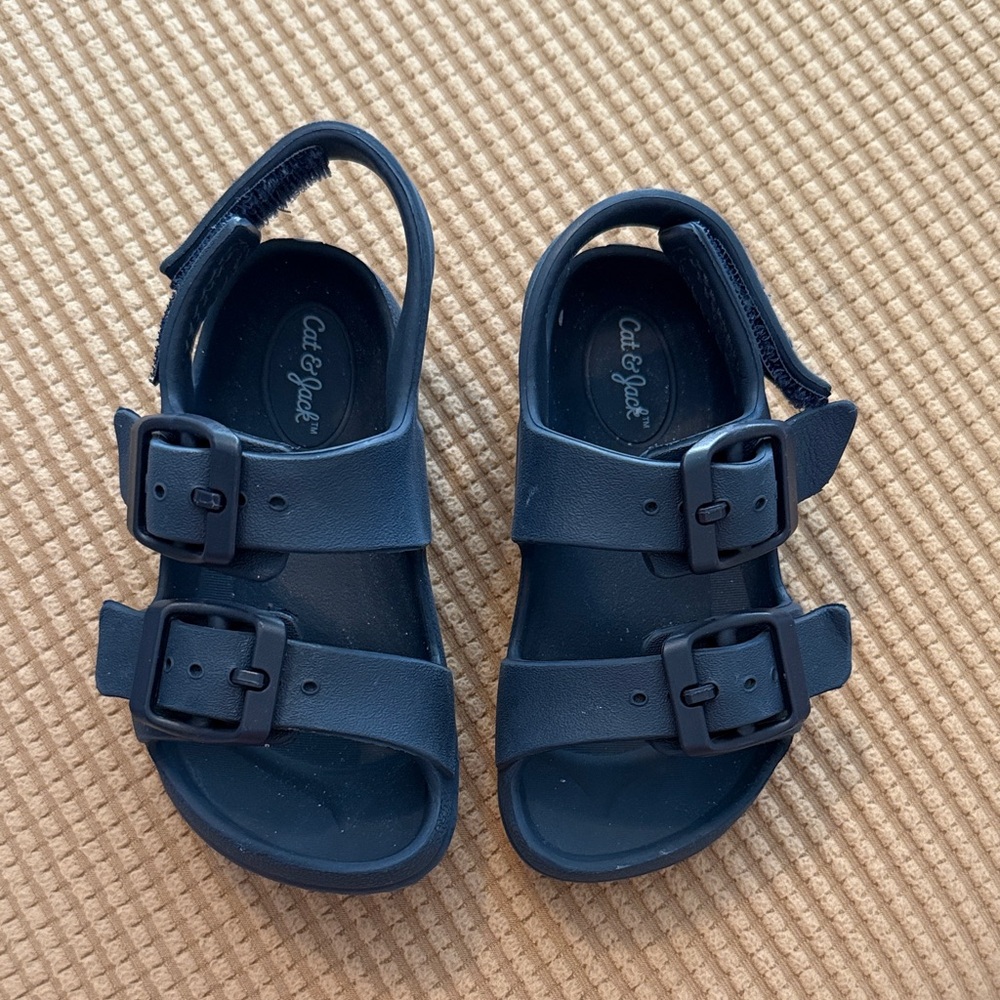 Cat & Jack Kids Dark Blue Buckle Sandals